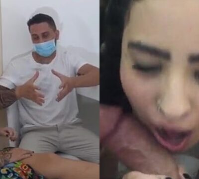 Doctor frotando su polla en el coño de la paciente