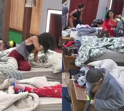 Hermosas mujeres cambiando de ropa dentro de la habitación