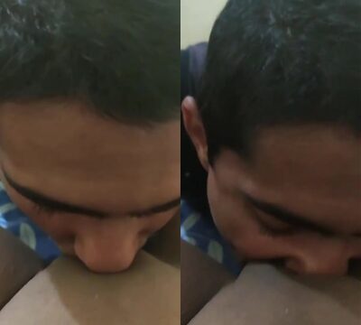 Hottie grabó a su novio chupando su coño negro