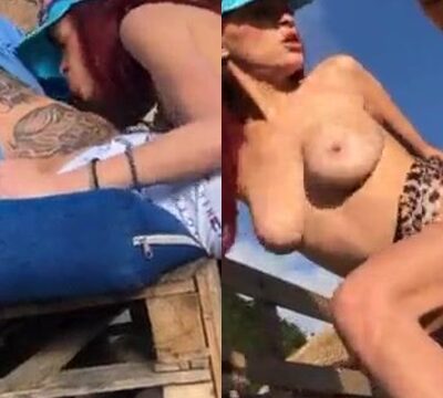 Mujer cachonda chupó el pene de su novio en público y luego tuvo sexo vaginal