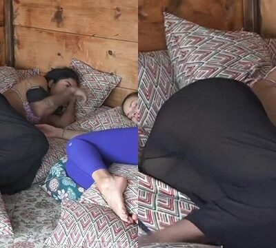 Mujeres semidesnudas siendo filmadas