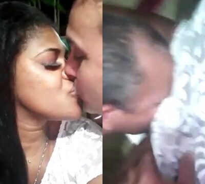 Pareja traviesa besándose y luego follando mucho