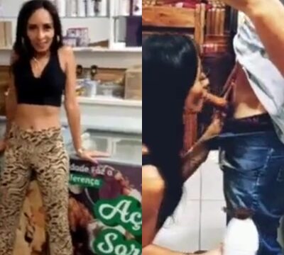 Se folló a una chica fea en medio de la tienda