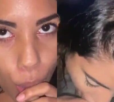 Esta deliciosa zorrita es muy traviesa y se mojó mientras chupaba el pene