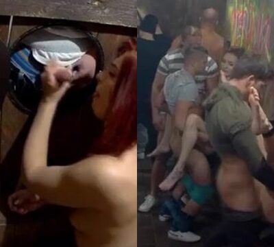 Muchas putas en un salón sexual