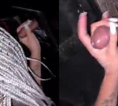 Mujer masturbando pollas de hombres en una fiesta