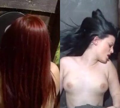 Mujeres dando coño mojado en una cabina de sexo