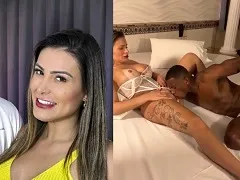 Mujer teniendo sexo interracial caliente