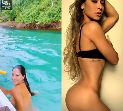 Hermosa mujer desnuda mostrando su cuerpo sensual