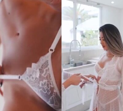 Hermosas mujeres besándose en los labios y quitándose la ropa