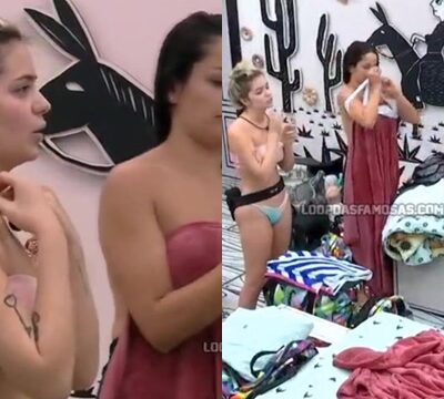 Hermosas mujeres cambiándose de ropa