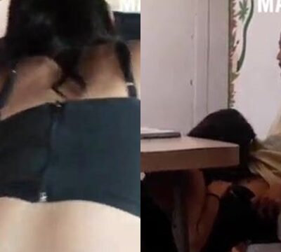 La mujer se arrodilló y chupó la polla del hombre en secreto