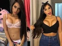 Mujers se revuelcan en un traje de Oncinha, mostrando sus exuberantes traseros.