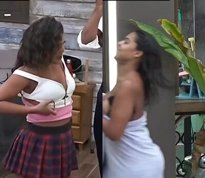 Mujeres guapas pilladas cambiándose de ropa