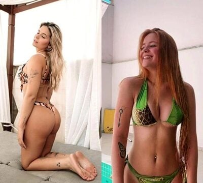 Una hermosa mujer en bikini mostrando su sensual cuerpo