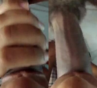 Una mujer chupando un pene muy grueso de 16 centímetros
