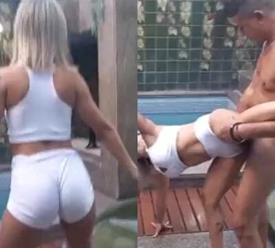 Una mujer hacía ejercicio y el profesor le comía el coño
