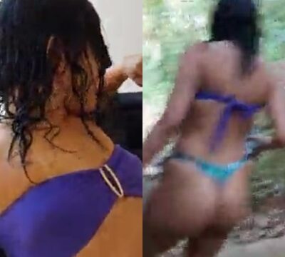 Jovencita en bikini dando su coño en lugar oculto xxx