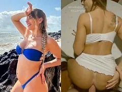 Mujer dando por culo en la mesa del comedor