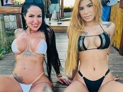 Dos mujers de 18 años follando en delicioso lésbico