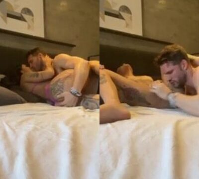 Traviesa mujer besando hombre y él chupa su coño