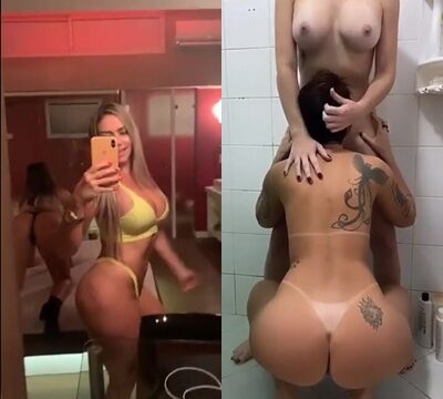 Traviesa mujer desnuda con su amiga teniendo sexo lésbico
