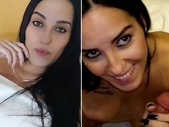 Morena embarazada caliente chupando y follando