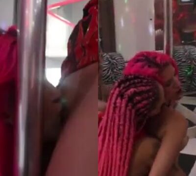 Lesbianas chupandose en pole dance
