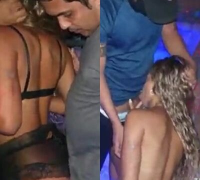 Mujer teniendo sexo con hombres desconocidos en un club nocturno