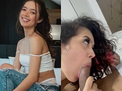 Mel Bertoja desnuda haciendo una mamada a su amiga en un vídeo casero