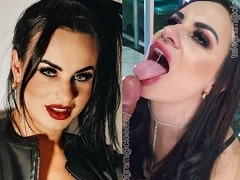 Haciéndole una mamada a su amiga negra en un vídeo amateur
