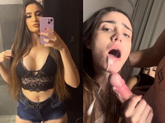 Chupando, garganta profunda y jugando con su amiga