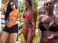 Tres deliciosas chicas se revuelcan en una fiesta moviendo sus hermosos traseros