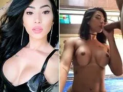 Morena japonesa de São Paulo chupando a su novio y dándole por el culo