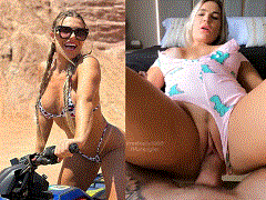 Dándolo todo en provocativo pijama