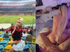 Rubia casada y bronceada pierde a su marido en una discoteca de Salvador y se va al motel con un joven bahiano