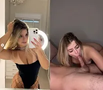 Joven rubia que trabaja en una notaría en el centro de São Paulo pillada en la red haciendo una mamada caliente