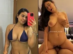 Lorrana Joyce follando duro en la binga gruesa