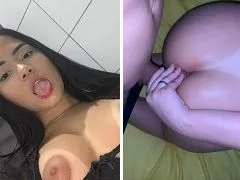 La nueva chica bronceada Vitória Trindade intenta dar su culo a cuatro patas