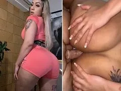 Rubia caballa en el sexo amateur dando su culo
