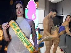 Musa do Brasileirão se cayó en la red follando por toda la casa