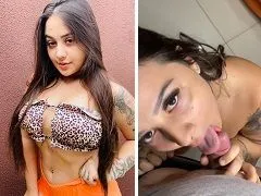 Sensacional nueva chica dando una sabrosa mamada