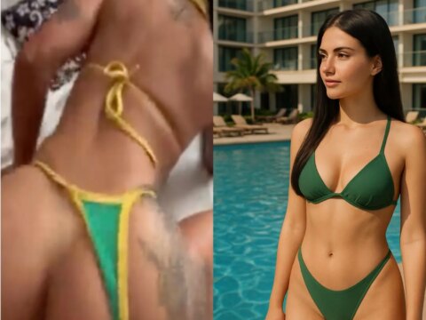 La influencer carioca deja la piscina por la habitación del hotel con su novio