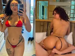 Una joven tetona de Salvador subió a Internet dándoselas de cantante de hachas que conoció en el famoso evento Axe Moá