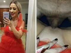 En una fiesta de disfraces follando dentro de la carpa