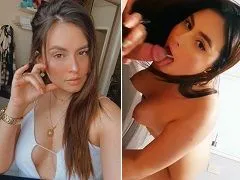 Ninfómana recibe leche en la boca