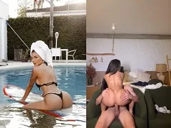 La ex novia de Neymar sentada en la polla del nuevo tras ir a su casa a ver una película
