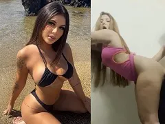 Dando su coño caliente en lugares públicos